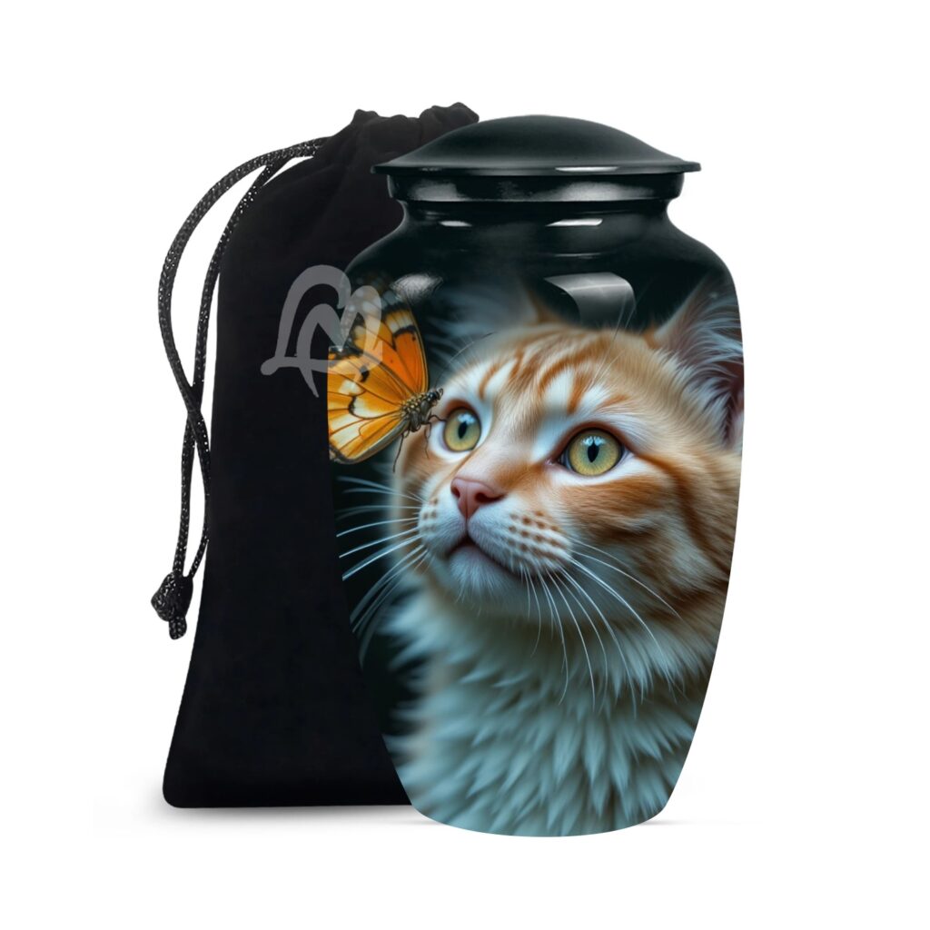 Cat Cremation Urns for Human Ashes - Burial Memorial Urn for Adults | Funeral Urns for Ashes Adult.
