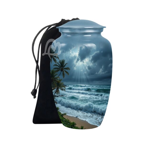Handmade Funeral Urns With Velvet Bag Thoughtful Gift for Someone.