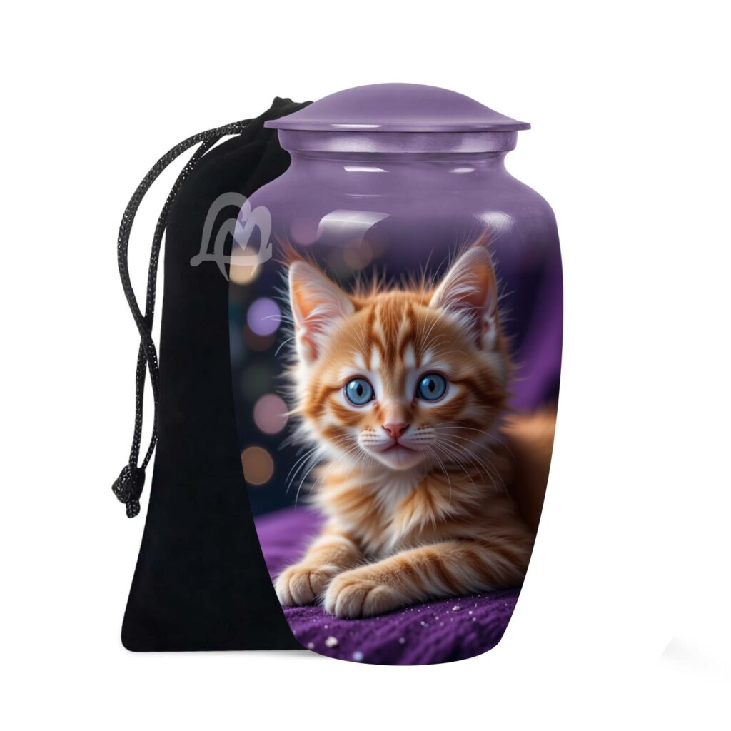 Cat Cremation Urn for Ashes for Women & Male, Pet Memorials for Human Ashes Adult Female & Man