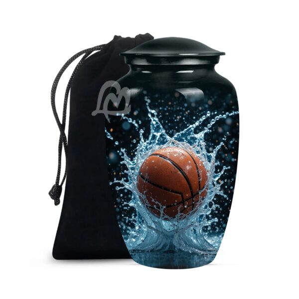 Funeral Urn for Human Ashes With Velvet Bag Affordable Alloy Adult Urns.