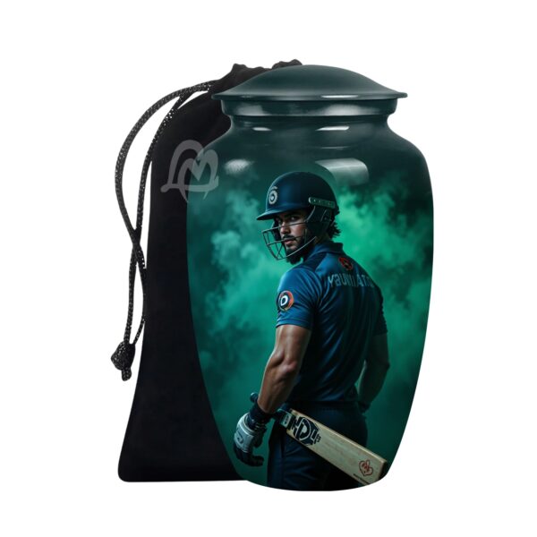 Decorative Burial Urn for Cremated Remain in Aluminium for Loved Ones.