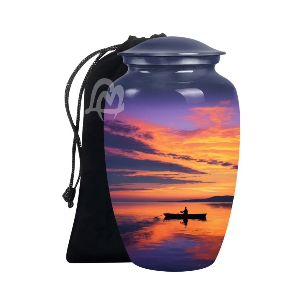 Handmade Funeral Urns With Velvet Bag Keep the Memory of Your Loved One.