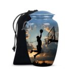 Funeral Urn for Human Ashes With Velvet Bag Affordable Alloy Adult Urns.