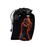 Decorative Burial Urn for Cremated Remain in Aluminium for Loved Ones.