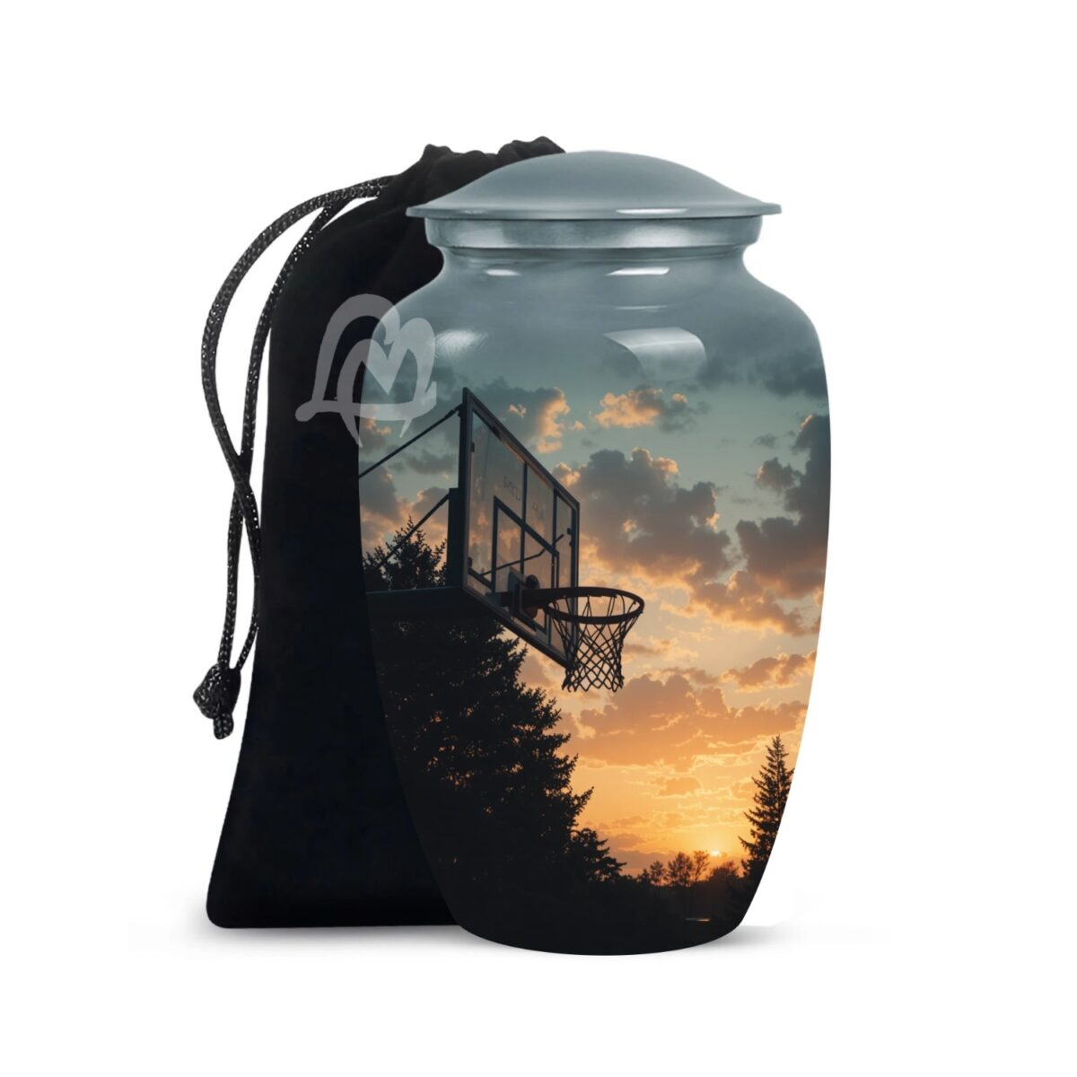 Funeral Urn for Human Ashes With Velvet Bag Affordable Alloy Adult Urns.
