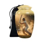 Decorative Burial Urn for Cremated Remain in Aluminium for Loved Ones.