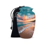 Handmade Funeral Urns With Velvet Bag Keep the Memory of Your Loved One.