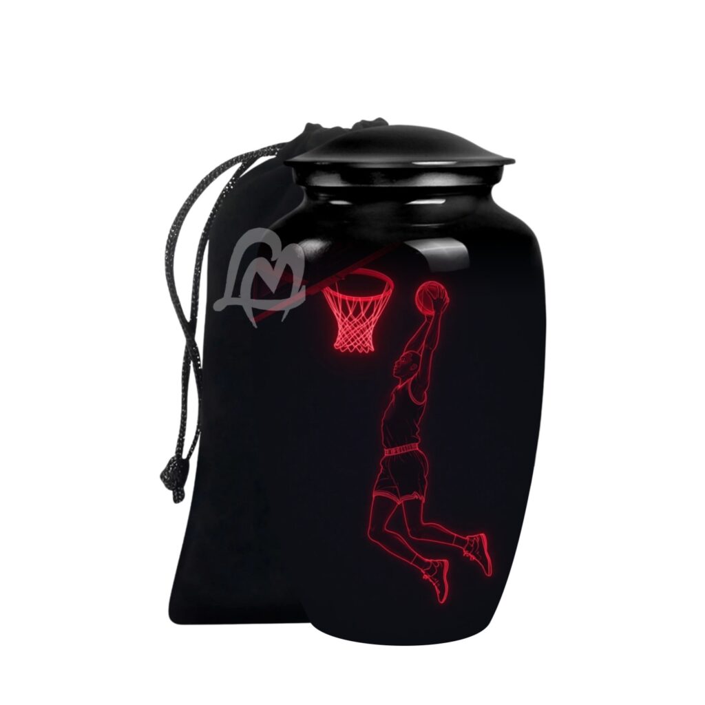Funeral Urn for Human Ashes With Velvet Bag Affordable Alloy Adult Urns.