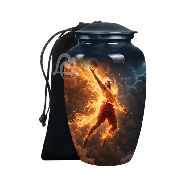 Funeral Urn for Human Ashes With Velvet Bag Affordable Alloy Adult Urns.