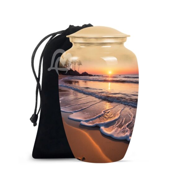 Handmade Funeral Urns With Velvet Bag Keep the Memory of Your Loved One.