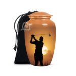 Adult Female & Male, Funeral Decorative Golf Lovers Funeral and Memorial Urns.