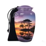 Handmade Funeral Urns With Velvet Bag Keep the Memory of Your Loved One.