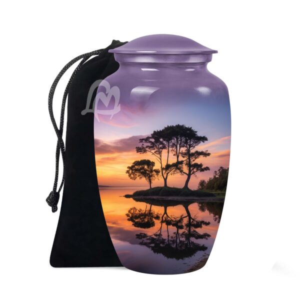 Handmade Funeral Urns With Velvet Bag Keep the Memory of Your Loved One.
