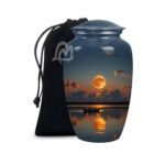 Handmade Funeral Urns With Velvet Bag Keep the Memory of Your Loved One.