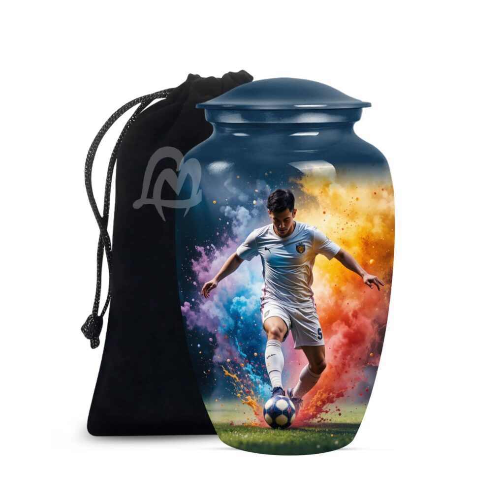 Football Urn - Football Player Cremation Urn - Football Urn - Sports Urn - Funeral Urn for Human Ashes
