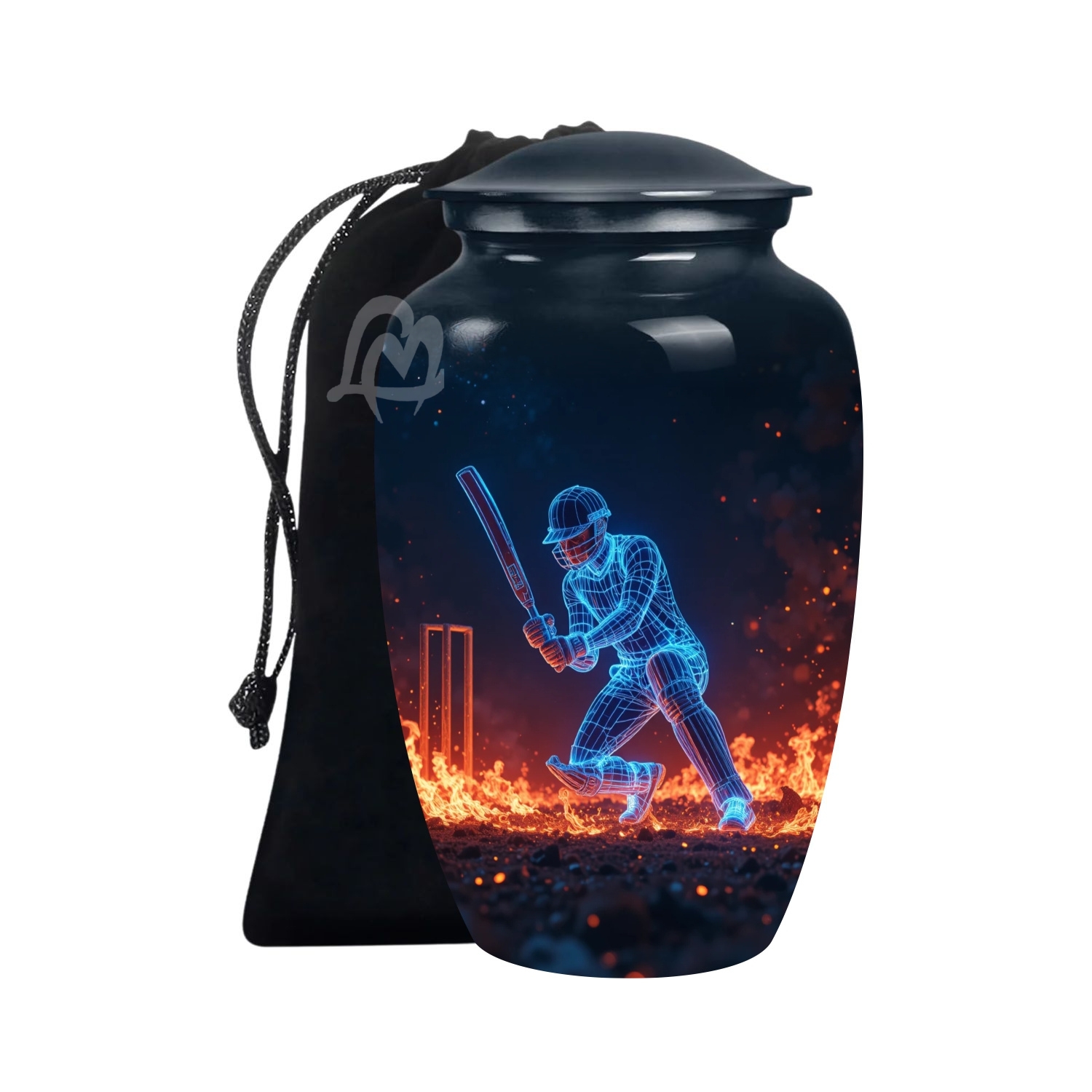 Decorative Burial Urn for Cremated Remain in Aluminium for Loved Ones. Decorative Burial Urn for Cremated Remain in Aluminium for Loved Ones.