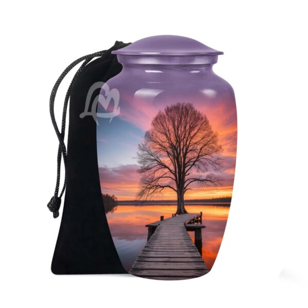 Handmade Funeral Urns With Velvet Bag Keep the Memory of Your Loved One.