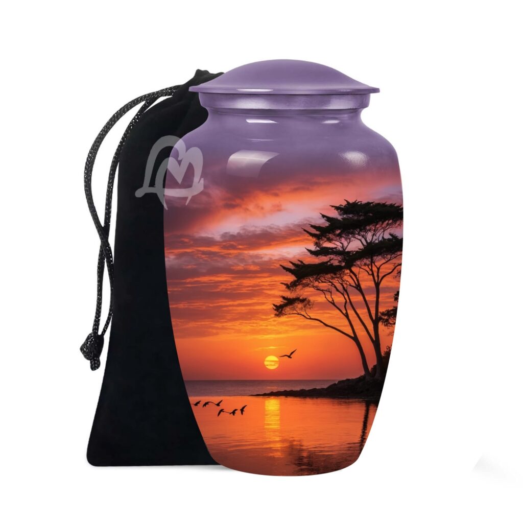Sunset Magical Cremation Urn For Human Ashes | Cremation Urn For Adults,