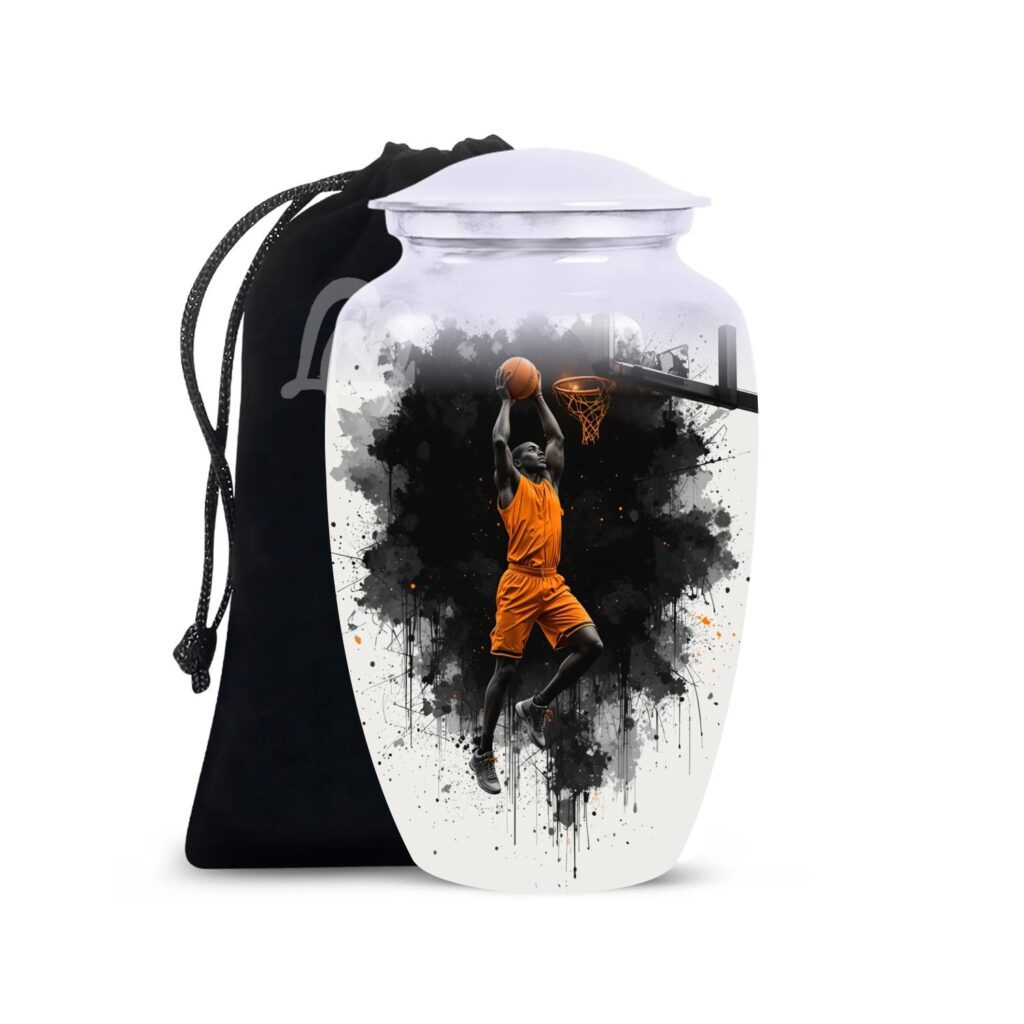 Basketball Urn - Basketball Player Cremation Urn - Basketball Urn - Sports Urn