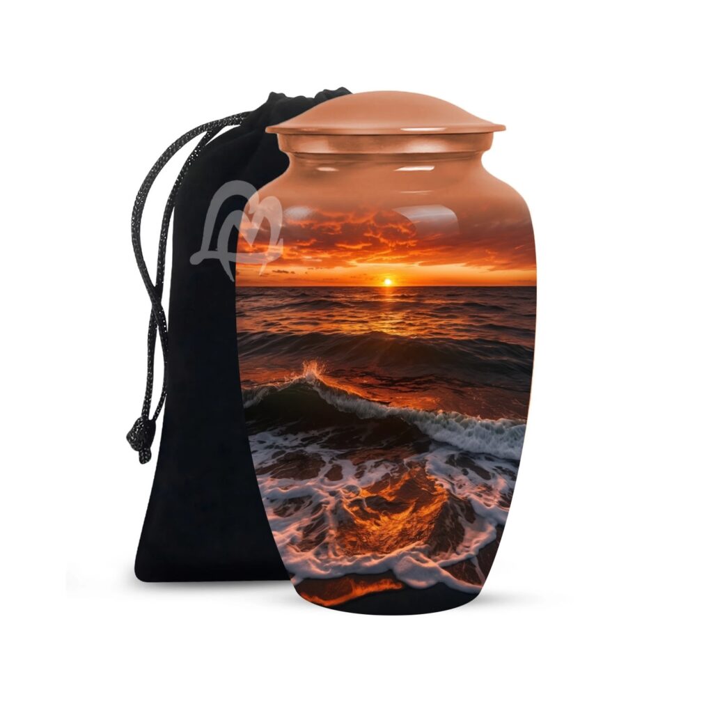 Sunset Magical Cremation Urn For Human Ashes | Cremation Urn For Adults,