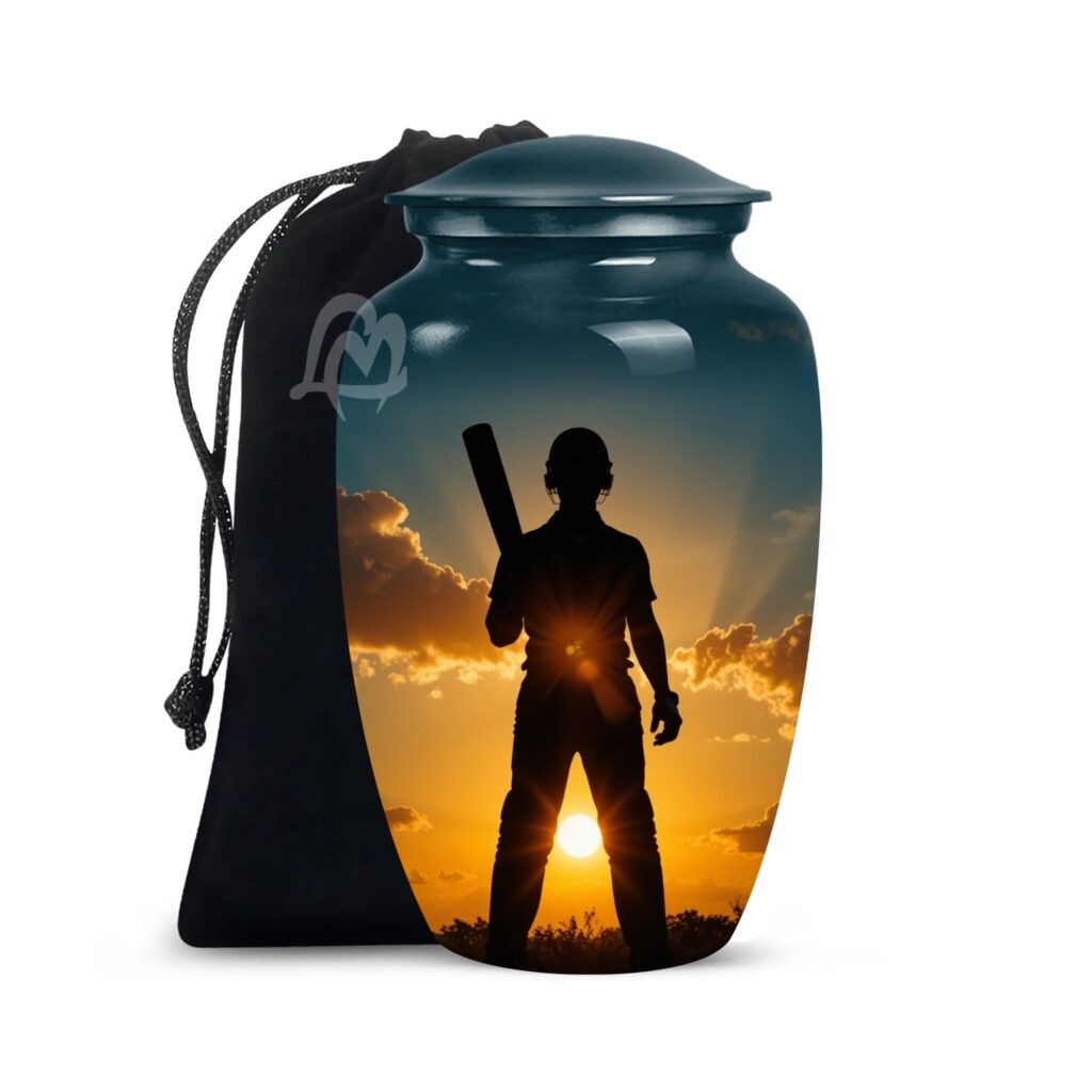 Cricket Cremation Urns for Human Ashes – Sports Funeral Urns for Adult Female & Male