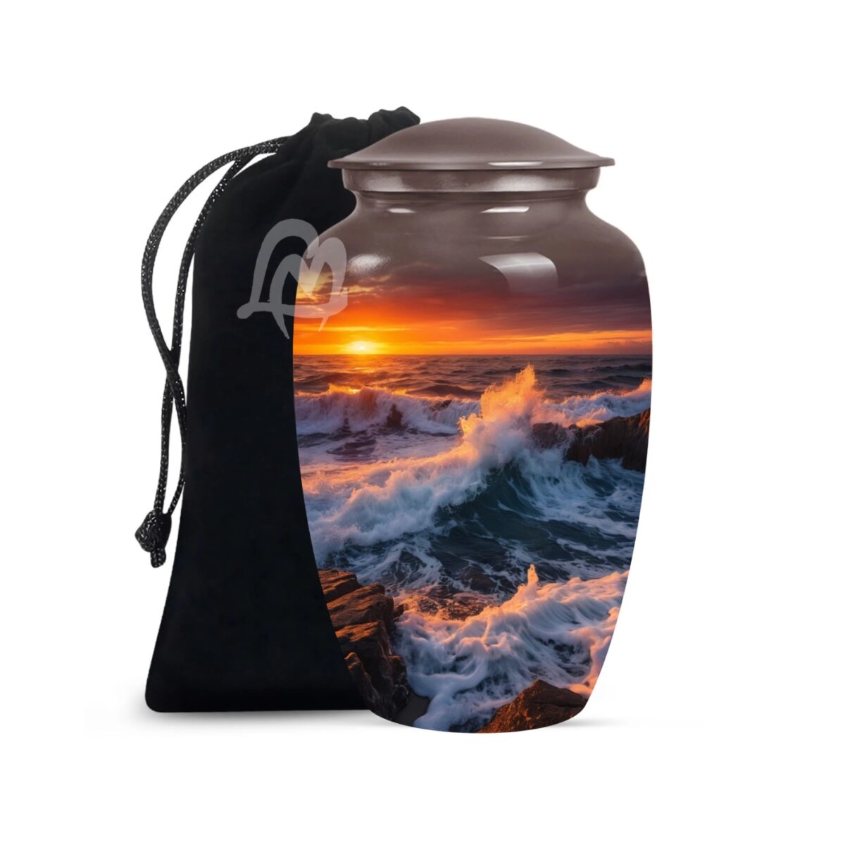 Handmade Funeral Urns With Velvet Bag Keep the Memory of Your Loved One.
