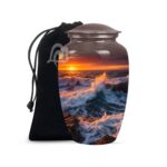 Handmade Funeral Urns With Velvet Bag Keep the Memory of Your Loved One.