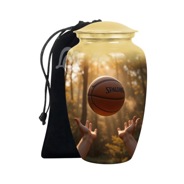 Funeral Urn for Human Ashes With Velvet Bag Affordable Alloy Adult Urns.