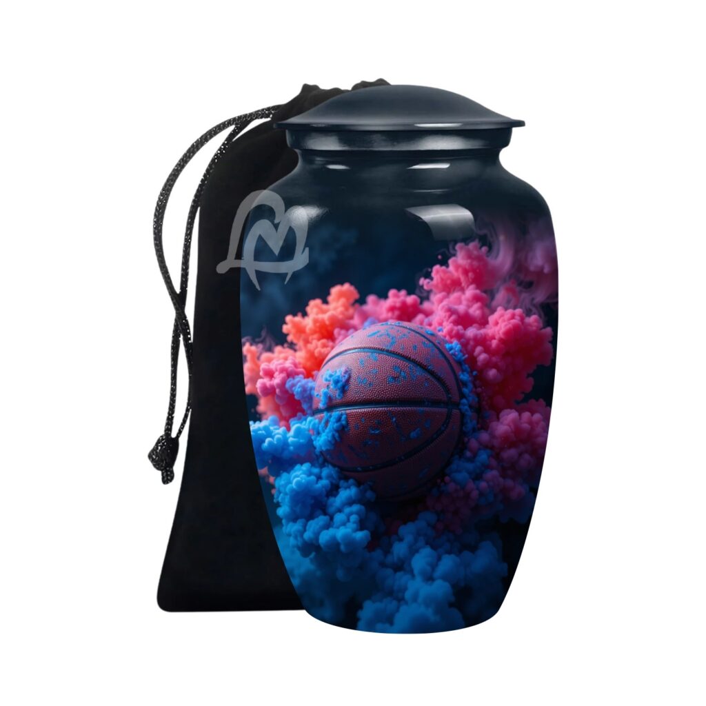 Funeral Urn for Human Ashes With Velvet Bag Affordable Alloy Adult Urns.