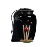 Decorative Burial Urn for Cremated Remain in Aluminium for Loved Ones.