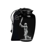 Decorative Burial Urn for Cremated Remain in Aluminium for Loved Ones.