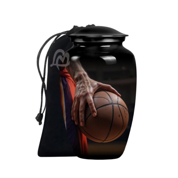 Funeral Urn for Human Ashes With Velvet Bag Affordable Alloy Adult Urns.