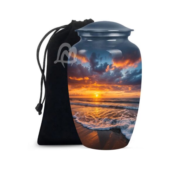 Handmade Funeral Urns With Velvet Bag Keep the Memory of Your Loved One.