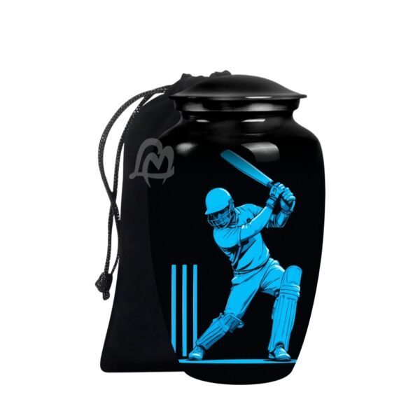 Decorative Burial Urn for Cremated Remain in Aluminium for Loved Ones.