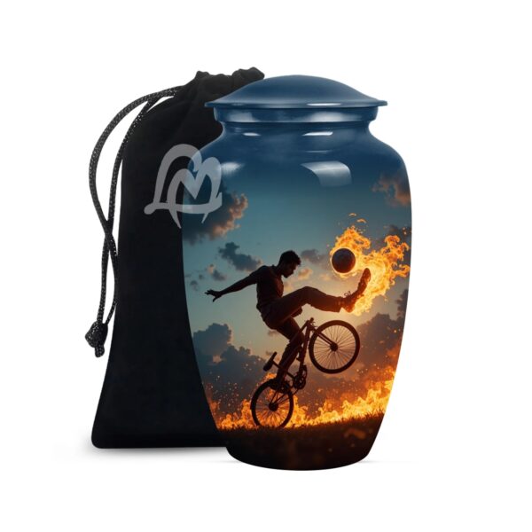 Football Urn - Football Player Cremation Urn - Football Urn - Sports Urn - Funeral Urn for Human Ashes