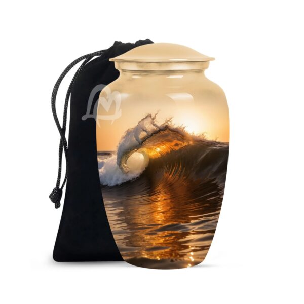 Handmade Funeral Urns With Velvet Bag Keep the Memory of Your Loved One.