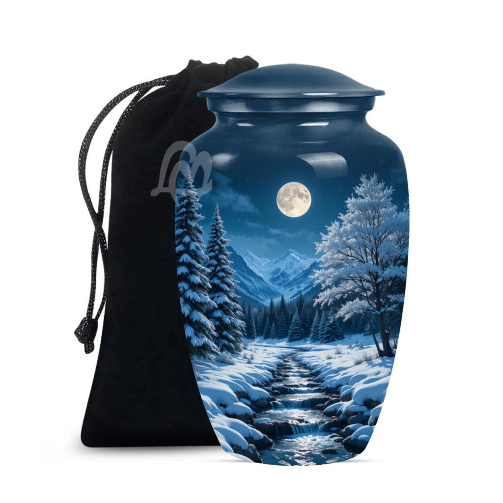 Snowflake Cremation Urns for Human Ashes – Funeral Urns for Adult Female & Male