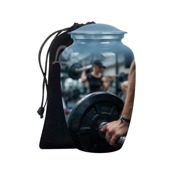 Gym Modern Memorial Cremation Urn for Ashes for Women with - 200 cu in Funeral Urns for Men and Women,