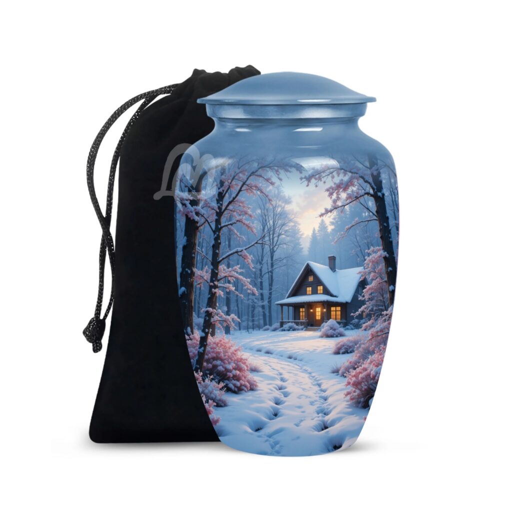 Snowflake Cremation Urns for Human Ashes – Funeral Urns for Adult Female & Male