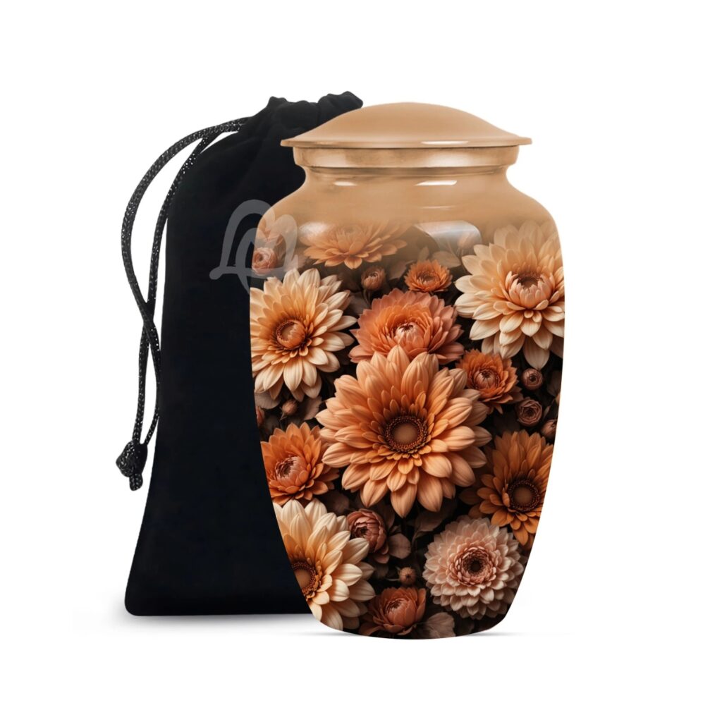 Container Jar Pot | Hand-Crafted Large Urn for Adult Cremation.