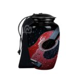 Guitar Cremation Aluminium Funeral Urns for Adult Human | Beautiful Style Handcrafted Burial Funeral
