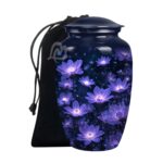 Colorful Flowers Urns for Human Ashes, Burial Urn for Adult, Cremation Urn Memorial Human Ashes