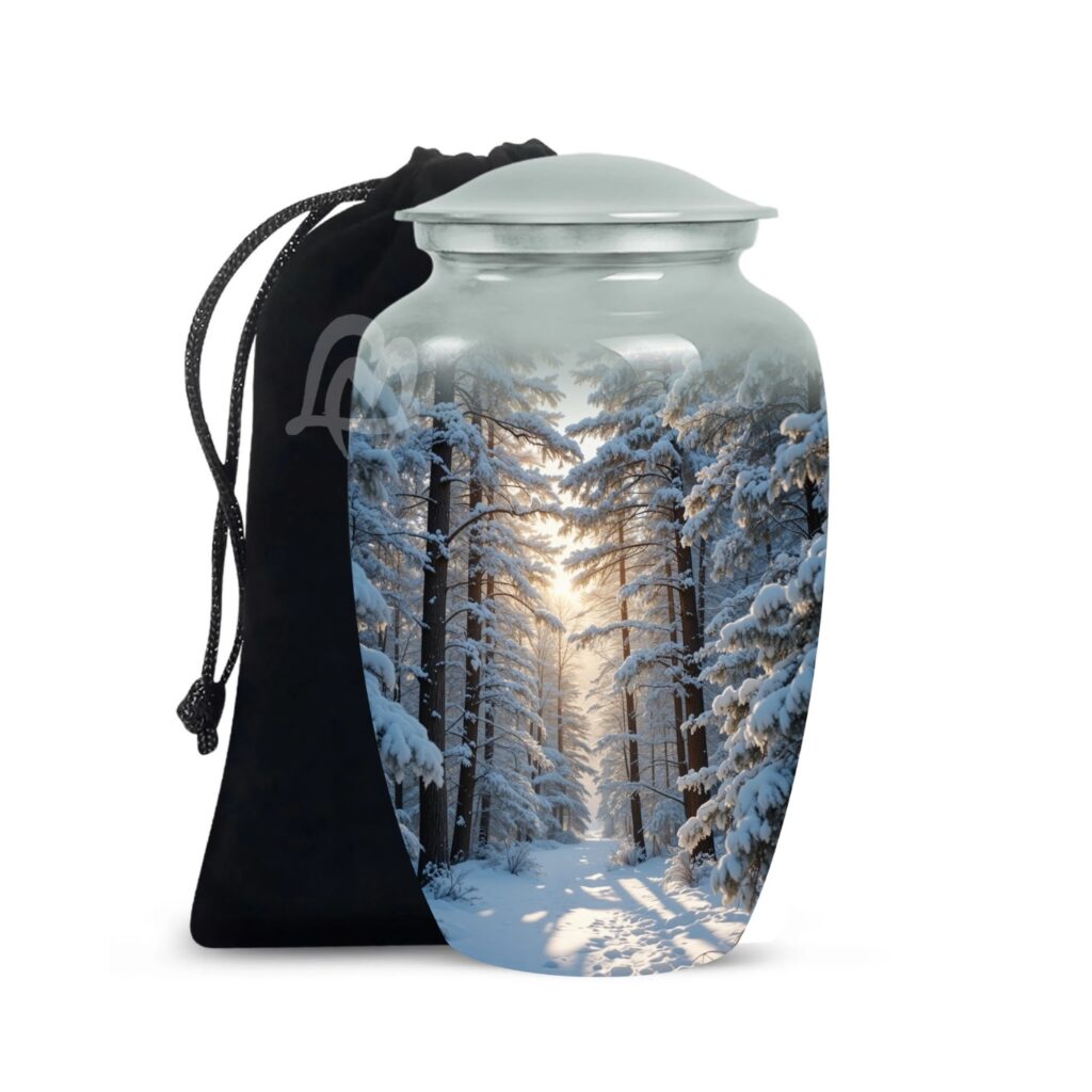 Snowflake Cremation Urns for Human Ashes – Funeral Urns for Adult Female & Male