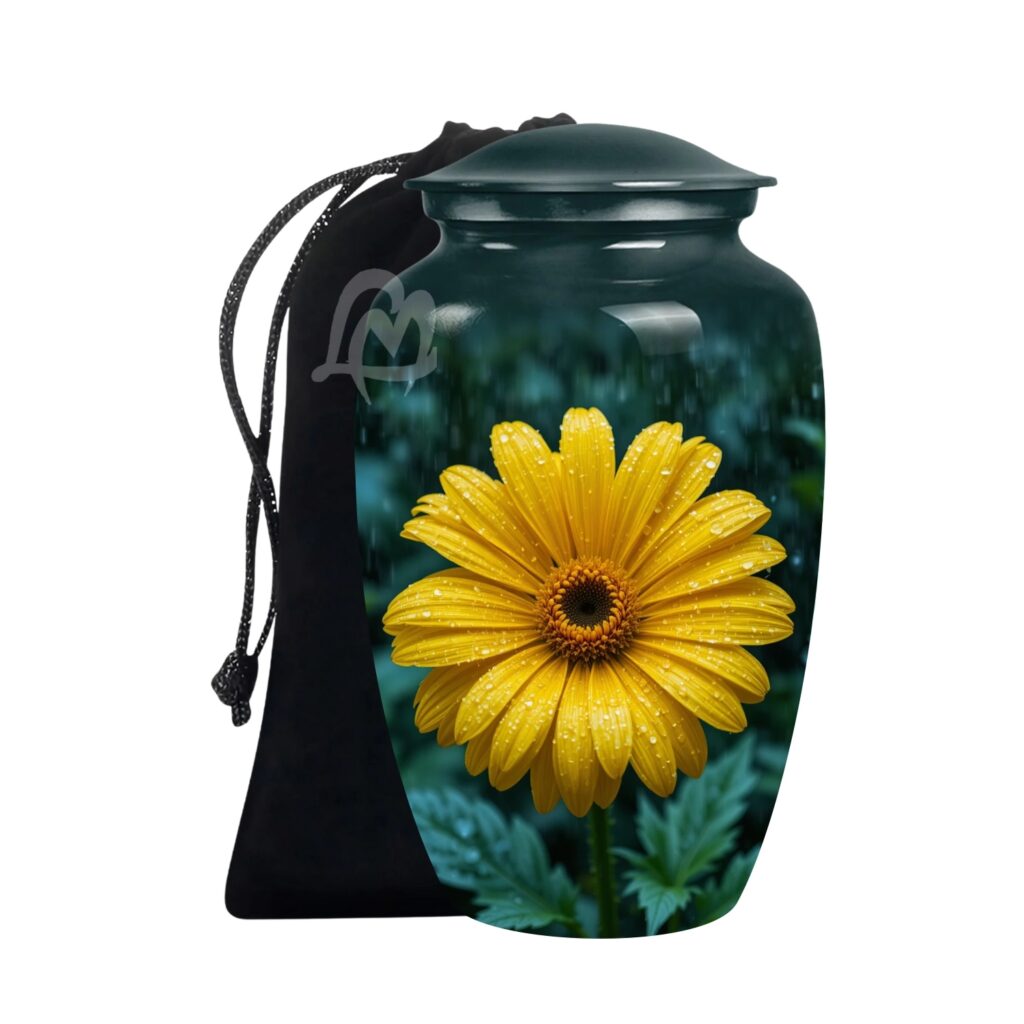 Container Jar Pot | Hand-Crafted Large Urn for Adult Cremation.