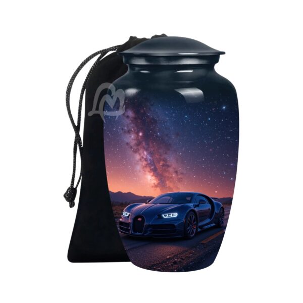 Car Cremation Urns for Human Ashes - Display Burial Urn at Home - Include Velvet Bag