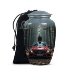Car Cremation Urns for Human Ashes - Display Burial Urn at Home - Include Velvet Bag