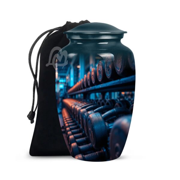 Gym Modern Memorial Cremation Urn for Ashes for Women with - 200 cu in Funeral Urns for Men and Women,