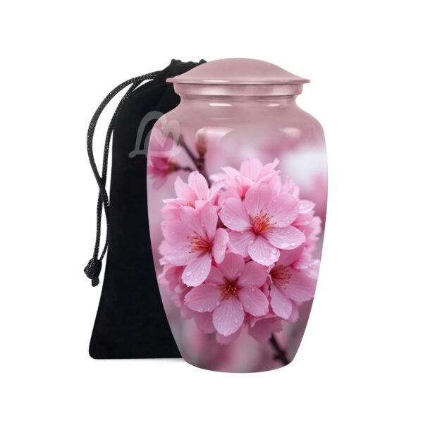 Colorful Flowers Urns for Human Ashes, Burial Urn for Adult, Cremation Urn Memorial Human Ashes