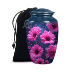 Colorful Flowers Urns for Human Ashes, Burial Urn for Adult, Cremation Urn Memorial Human Ashes