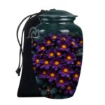 Colorful Flowers Urns for Human Ashes, Burial Urn for Adult, Cremation Urn Memorial Human Ashes